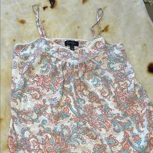 Jessica Simpson Paisley Camisole in Coral and Teal